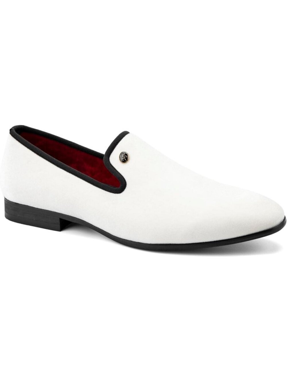 Meijiana Men's White09 Velvet Loafers Slip On Tuxedo Wedding Formal Shoes